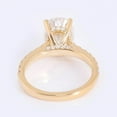 thumbnail image 6 of solitaire jewels 1.75CT Oval Moissanite Hidden Halo Engagement Ring For Women, 14K Yellow Gold, 6 of 7