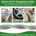 thumbnail image 3 of Hvxrjkn Short Garden Hose 3FT US 304 Stainless Steel Garden Leader Hose Leakproof Outdoor Flexible Water Hose 435PSI Max for Cleaning Pet Car, 3 of 9