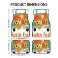 thumbnail image 2 of Cauagu Hello Fall Farm Truck Pattern Car Floor Mat Set of 4,Car Carpet Mats Car Mats with Anti-Slip Backing & Driver Heel Pad Universal Fit for Cars/Trucks/SUV/Vans, 2 of 6