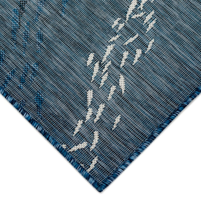 Carmel Collage Coastal Tropical Indoor Outdoor Rugs