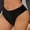 Black, variant on Sunvit-Panties Juniors Ribbed Bikini Underwear, Nylon Spandex Soft Breathable Mid-Rise, Gray Size M, Everyday Figure-Flattering Comfort Underwear for Juniors