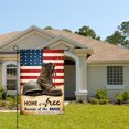 thumbnail image 2 of Joocar American Flag Soldier Boot And Helmet Home Of The Free Because Of The Brave Linen Garden Flag For Spring Summer Home Outdoor Garden Yard Door Decor 12x18 Inch, 2 of 5