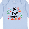 thumbnail image 4 of Inktastic Ballerina Dancer I Love Ballet Girls Long Sleeve Baby Bodysuit, 4 of 5