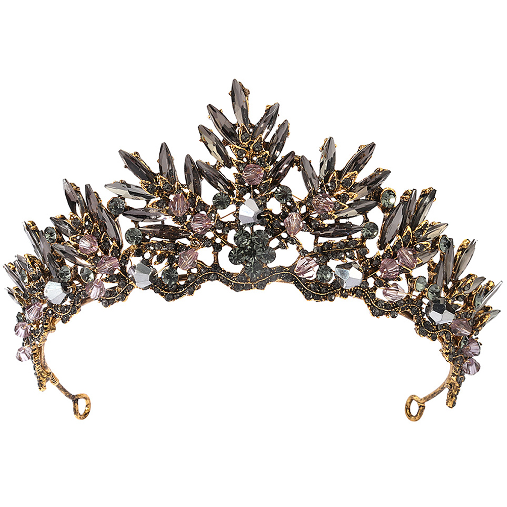 Bridal Tiara Leaf Crystal Tiara Vintage Tiaras and Crowns Gothic Queen