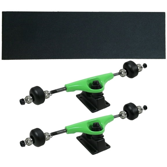 Havok Skateboard Trucks, Wheels, Bearings, Grip, Hardware Truck Package Green 5.25 (8.0)