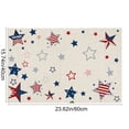 thumbnail image 3 of SLYNSHome 4th of July Door Mat Patriotic Star Print Memorial Day Welcome Doormat for Front Door USA Star Rug 250th Anniversary Decor for Porch Entryway, 3 of 6