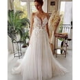 thumbnail image 3 of Women's Wedding Dress Lace Strap Backless, 3 of 10