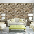 thumbnail image 4 of Abyssaly 3D Stone Brick Wallpaper Peel and Stick Wallpaper 17.73" x 118" Self-Adhesive Removable Wall Paper for Bedroom Bathroom Kitchen Wall Christmas Decoration, 4 of 10