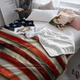 thumbnail image 6 of Fleece Blanket Vintage American Flag Blankets, Soft Cozy Warm Flannel Throw Blanket, Farmhouse Wooden Plank Blanket for Bed Couch Sofa,50x60In, 6 of 9
