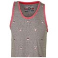 thumbnail image 2 of 9 Crowns Men's Marled Summer Print Tank Top (Large, Charcoal/Bulldog), 2 of 3