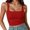 C-RD1347, variant on Women's Crop Tank Yoga Top Sexy Square Neck Seamless Sleeveless Slim Fit Summer Basic Tees Solid Color Workout Trendy Tops