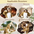 thumbnail image 5 of Brown Sloth Onesie Kids CANASOUR Cosplay Animal Pajamas for Girls and Boys Polyester 8-10 Years, 5 of 6