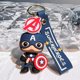 thumbnail image 1 of Vengadores dibujos animados capitán Spider Man llavero de silicona Ironman Hulk Deadpool muñeca llavero bolsa accesorios llavero de coche xuanjing  unisex, 1 of 2