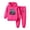 Hot Pink, variant on Karoyedx Little Boys Outfits Toddler Boy Clothes Color Blocking Hooded Sweatshirts Pants Set Toddler Boy Fall Winter Outfits Red Size,4-5 Years