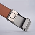 thumbnail image 3 of Ceinture Homme, Ceinture en Cuir pour Homme (Bote incluse), Rglable Ceinture Boucle Automatique 3.5cm * 115cm, Ceinture en cuir d'affaires, Vacances, 3 of 5