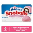 thumbnail image 3 of Hostess Snoballs Snack Cakes, Coconut & Marshmallow Covered Chocolate Cake, 10.5 oz Box (6 Count), 3 of 13