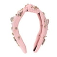 thumbnail image 3 of Unique Bargains 1 Pc Headband Faux Diamond Heart Hair Accessories for Women Light Pink, 3 of 5