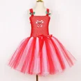 thumbnail image 5 of Vestido de Navidad para niñas, rojo, blanco, fiesta de Navidad, disfraz de bastón de caramelo, vestidos de tul con tutú para niños pequeños, ropa para fiestas navideñas, 5 of 5