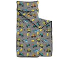 thumbnail image 2 of Monster Cartoon Truck Gray Pattern Teens Toddler Nap Mat with Pillow, Sleeping Mat Bag for Preschool Daycare 51"x22", 2 of 6
