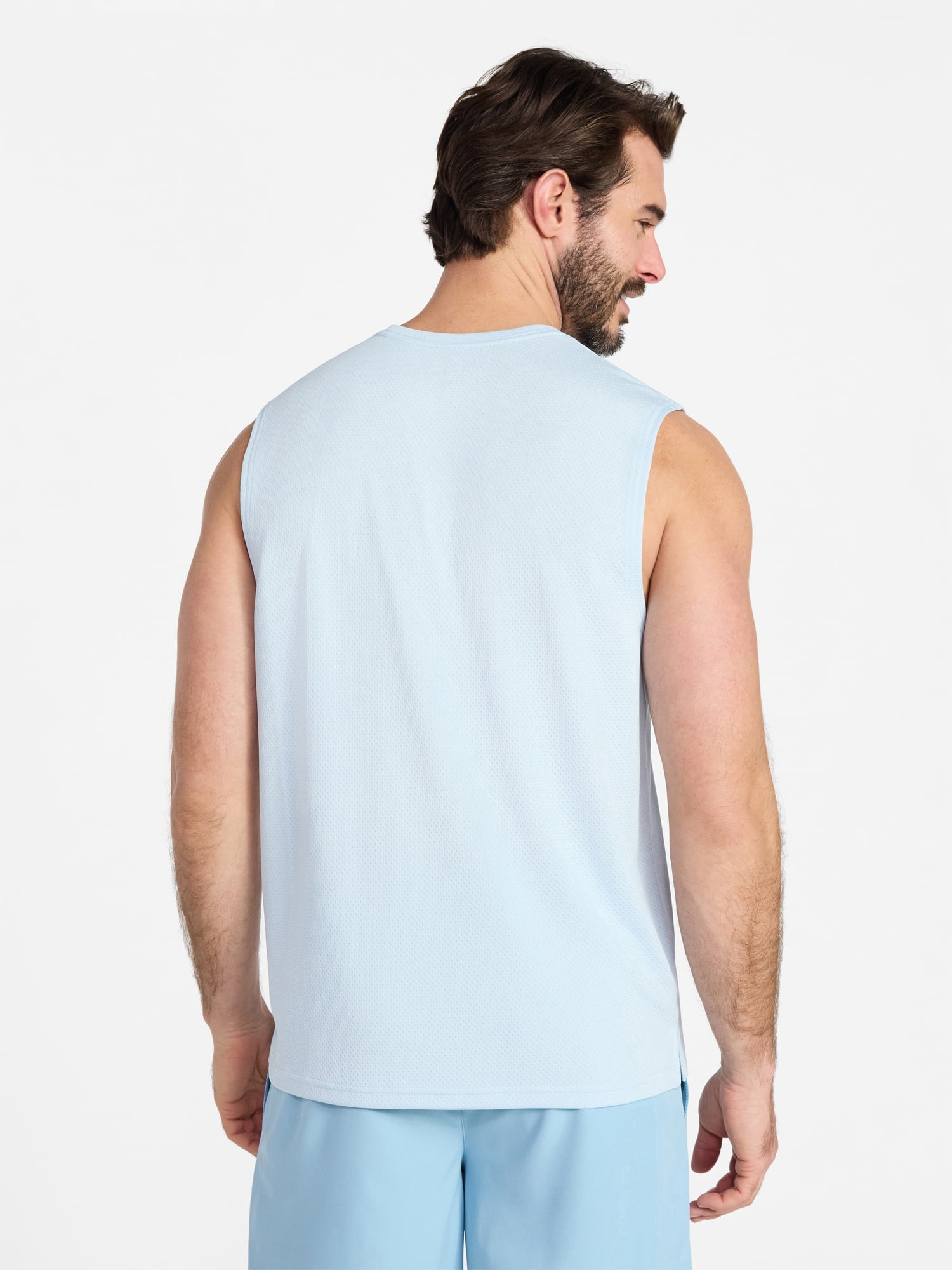 Athletic Works Men’s Sleeveless Mesh Muscle Tee, Sizes XS-5XL