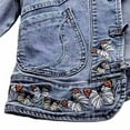 thumbnail image 6 of Viikei Womens Denim Jackets Plus Size Denim Jackets for Women Clearance Short Casual Solid Pockets Long Sleeve Jacket Coat, 6 of 6