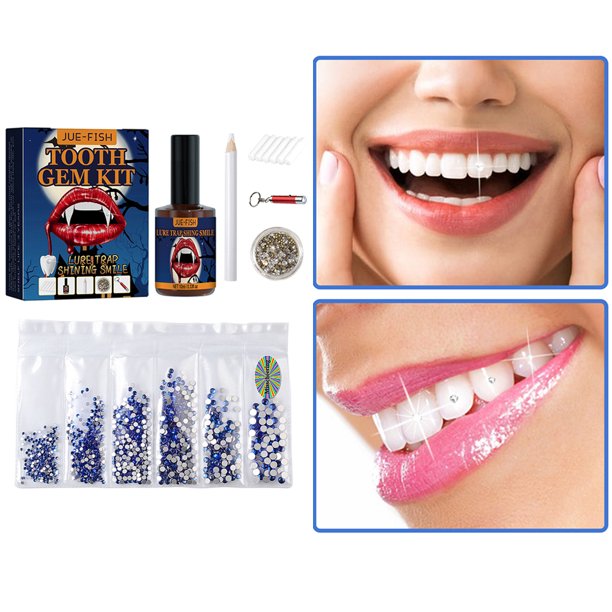 Gema de diente de joyería de cristal DIY resistente con pegamento de luz de curado para decoración de fiesta Ygjytge Cuidado Belleza