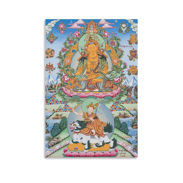 Pin en Seres celestiales y divinos Póster tibetano Thangka Imagen impresa Arte de pared Póster Pintura Lienzo Pósteres Obras de arte Regalo Habitación Estética 12x18 pulgadas (30x45 cm)