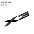 thumbnail image 4 of 3D ABS Adhesive Chrome Black X3 Logo Car Rear Trunk Emblem Badge Decal For BMW X3 F25 E83 G01 X3 Sticker Letters Accessories, 4 of 6
