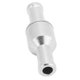 thumbnail image 2 of Clapet anti-retour unidirectionnel en alliage d'aluminium argenté pour conduites d'eau, d'huile, de diesel, d'essence, 8 mm/0,31 po, 2 of 4