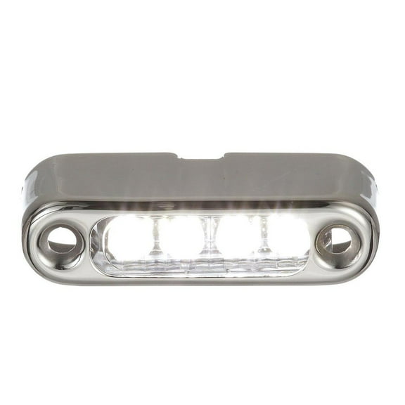 Attwood 6355W7 - Luce LED Multiuso 12V, 6 LED Bianchi, 10,2 Cm, Impermeabile Per Barche E Camper