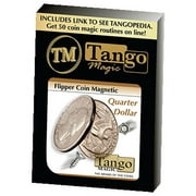 Flipper Coin Magnetic Quarter Dollar (D0043)by Tango - Trick