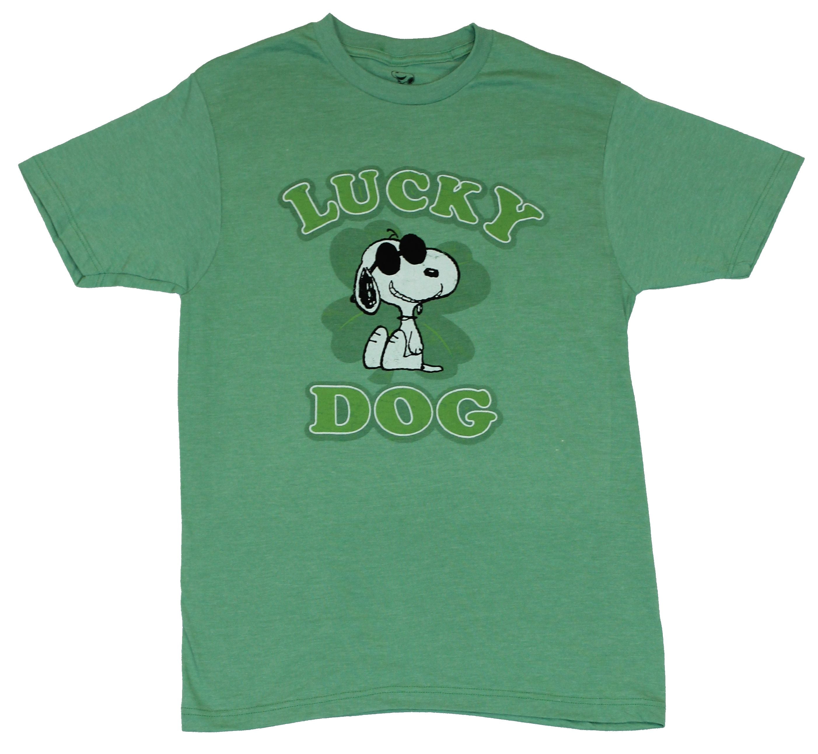 Peanuts Peanuts Mens TShirt "Lucky Dog" Sunglasses Snoopy in