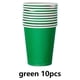 thumbnail image 2 of Injueey 10 Uds. De vasos de papel de colores para guardería, vasos desechables para papeles, juguete, pintura artesanal, pintura educativa, Mostrada Verde, 2 of 6