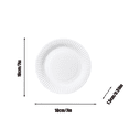thumbnail image 3 of Disposable Paper Plates, White 7Inch Disposable Plates for DIY Decor, Baby Birthday, Party Supplies - White Paper Plates for Party, Baby Shower, Wedding Decorations - Disposable Dinner Plates for Dai, 3 of 7