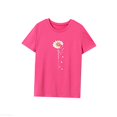 thumbnail image 3 of Camiseta para mujer Camiseta con cuello redondo Ropa clásica Camiseta de manga corta para ir de compras SG, 3 of 7