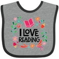 thumbnail image 3 of Inktastic Book Lover I Love Reading Girls Baby Bib, 3 of 4