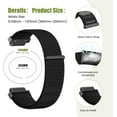 thumbnail image 4 of Tianle Compatible with Nylon Forerunner 735XT Band Forerunner 235 Smartwatch Band Forerunner 630/620 Strap Approach S6 Watchband, Black, 4 of 8