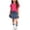 Hot Pink, variant on Cethrio Girls Cotton Outfit Sets, Summer Short Sleeve 3 Piece T-shirts Skirts and Socks Set Pink Size 10-12