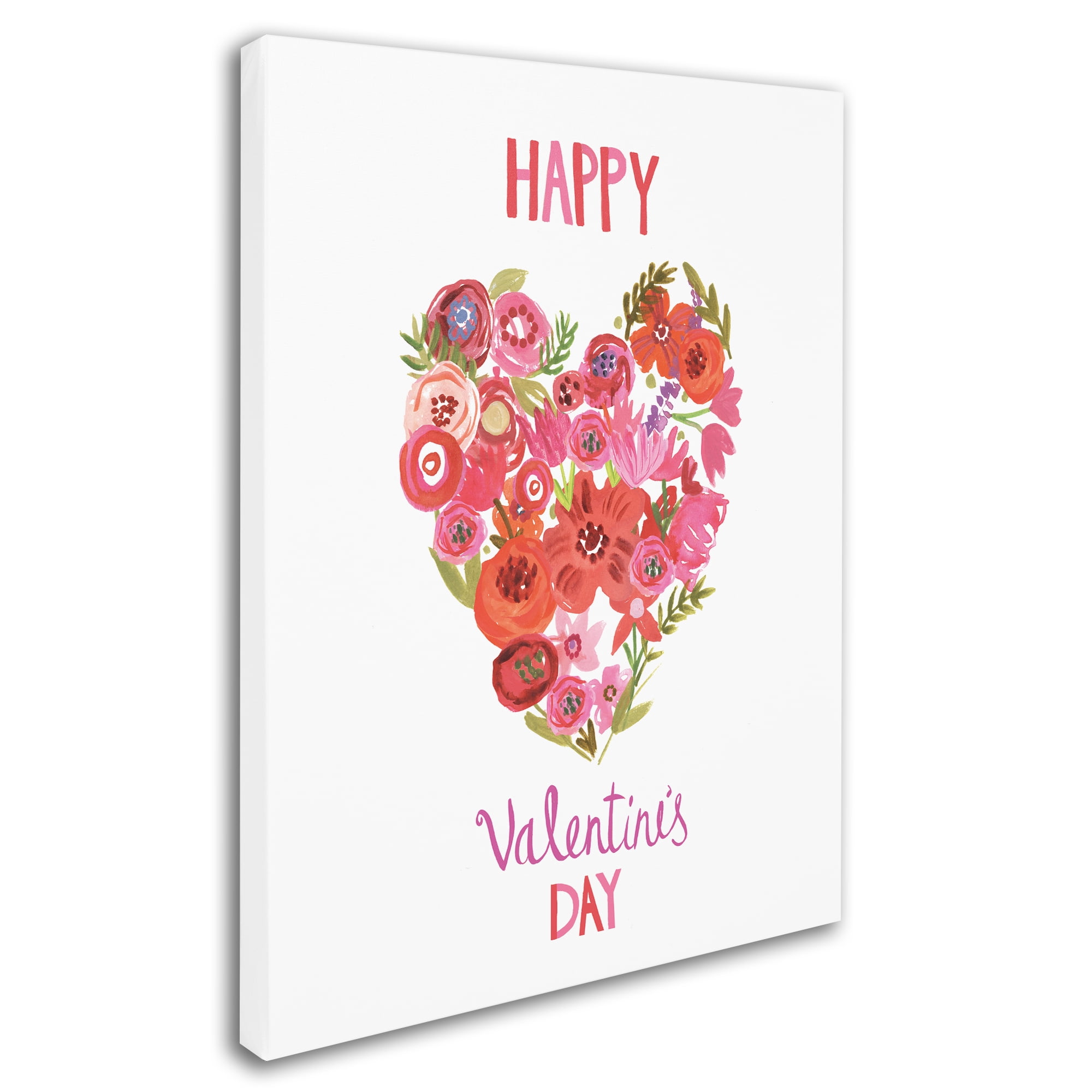 Trademark Fine Art 'Valentines Flowers II' Canvas Art by Farida Zaman