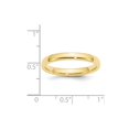thumbnail image 4 of 10K Yellow Gold Ring Band Wedding Comfort 3mm Standard Fit Size 4, 4 of 4
