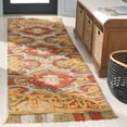 thumbnail image 2 of SAFAVIEH Blossom Abram Geometric Runner Rug, Green/Gold, 2'3" x 8', 2 of 7