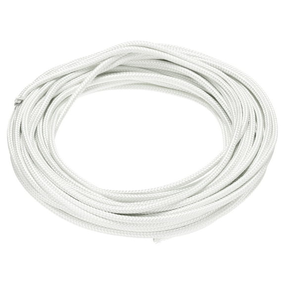 10 Meter/32.8ft 20AWG High Temp Wire, Flexible Mica Cable, Insulated High Temperature Braided Wire White