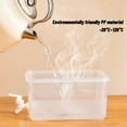 thumbnail image 6 of Cold Kettle with Faucet, Hwkond 3L Large Capacity Plastic Beverage Dispenser, Beverage Dispenser With Faucet Ice Lemonade Juice Container With Lid, Fruit Teapot Lemonade Milk Bucket Drink,white, 6 of 9