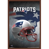NFL New England Patriots - Helmet 16 Wall Poster, 22.375" x 34", Framed