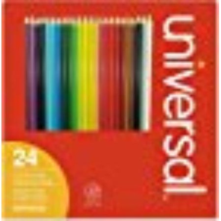 UPC 087547553244 product image for Universal Office Products UNV55324 Woodcase Colored Pencils, 3 Mm, 24 Assorted C | upcitemdb.com