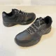 thumbnail image 1 of New Balance 411v1 Mens Size 11 Black Leather Athletic Running Shoes Sneakers, 1 of 6