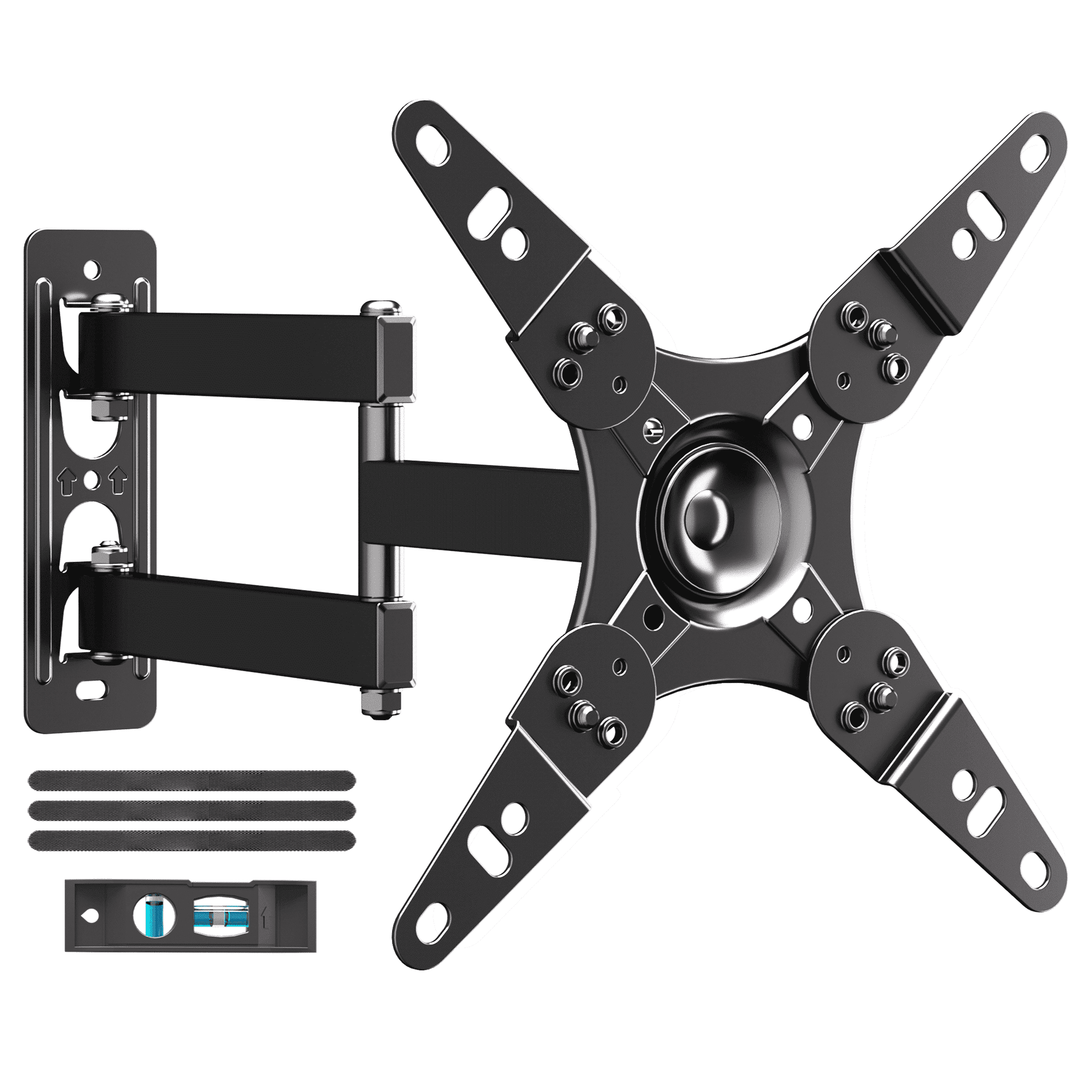 FitMetal Full Motion TV Wall Mount for 13-43 inch Tvs & Monitors, Swivel Tilt Extension with 360° Rotation, Max Vesa 200x200mm, Hold up to 33 lbs