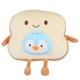 thumbnail image 1 of Almohada de pan, cojín de sofá moderno y divertido con forma de pan rebanado, almohada con forma de comida diseñada a medida, 1 of 14