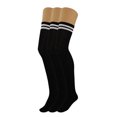 thumbnail image 6 of 3 Pairs Over The Knee Thigh High Socks Warm Stocking Women Boot Socks - Black, 6 of 10