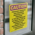 thumbnail image 4 of (2 Pack) Pregnancy Warning This Equipment OSHA Caution Radiation Sign, 4 of 7